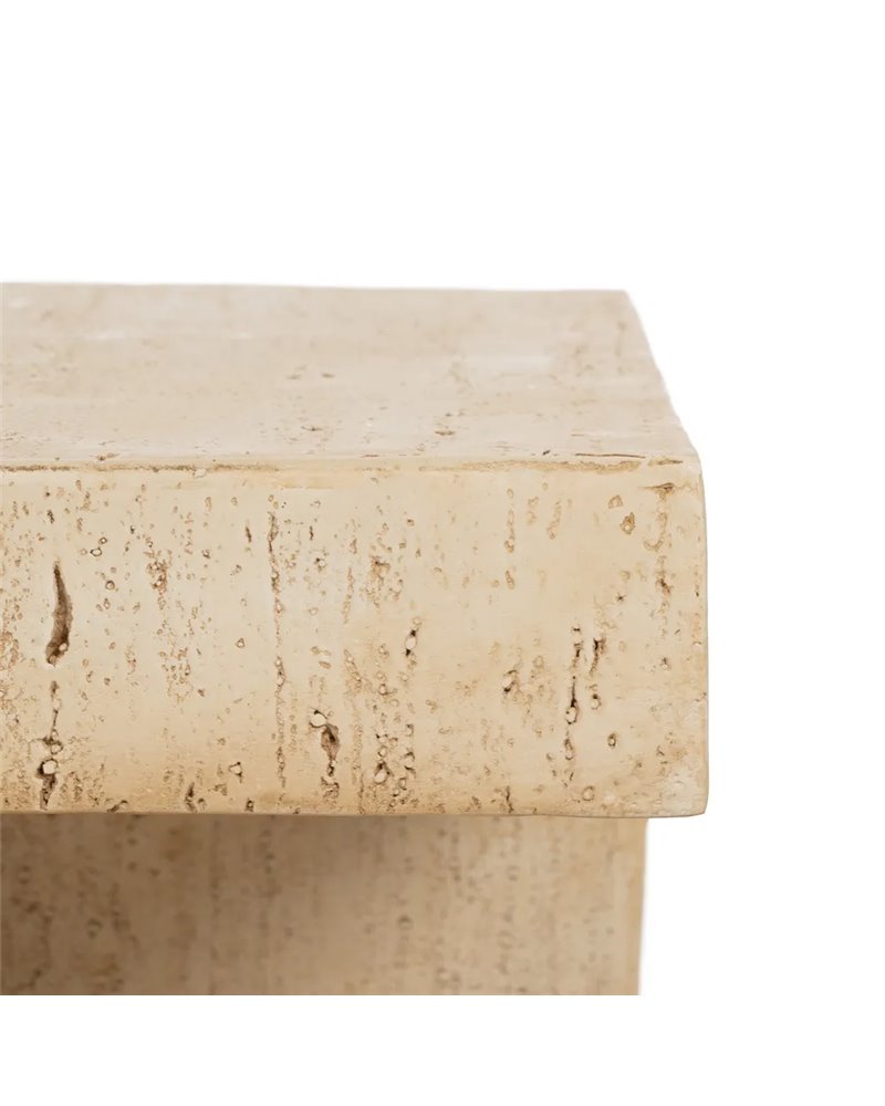 MESA AUXILIAR BEIGE MAGNESIO 38,50 X 38,50 X 46 CM