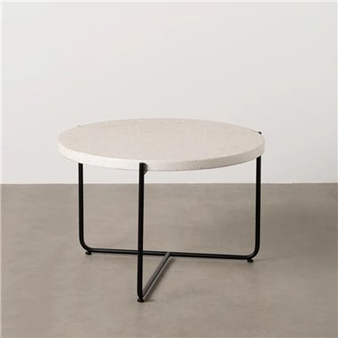 MESA CENTRO BEIGE-NEGRO MAGNESIO 68 X 68 X 44 CM