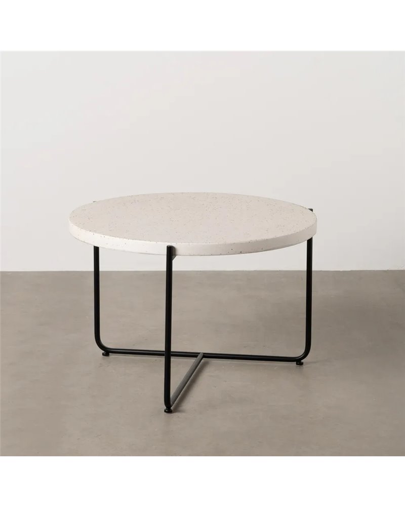 MESA CENTRO BEIGE-NEGRO MAGNESIO 68 X 68 X 44 CM