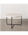 MESA CENTRO BEIGE-NEGRO MAGNESIO 68 X 68 X 44 CM