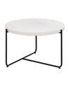 MESA CENTRO BEIGE-NEGRO MAGNESIO 68 X 68 X 44 CM