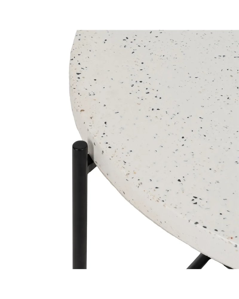 MESA CENTRO BEIGE-NEGRO MAGNESIO 68 X 68 X 44 CM