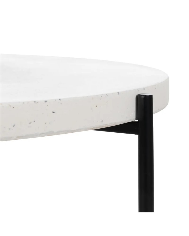 MESA CENTRO BEIGE-NEGRO MAGNESIO 68 X 68 X 44 CM