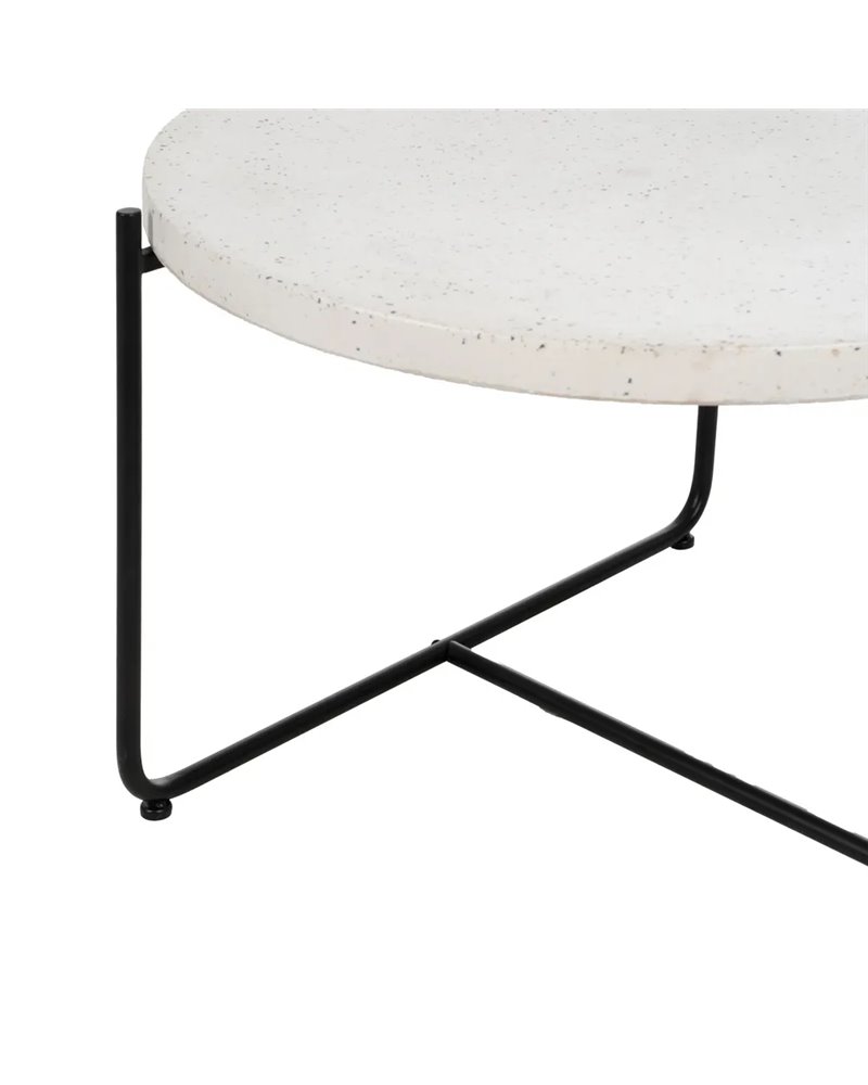 MESA CENTRO BEIGE-NEGRO MAGNESIO 68 X 68 X 44 CM