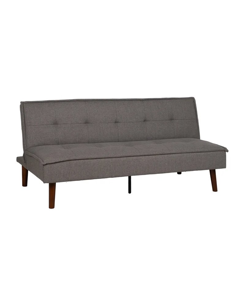 SOFÁ-CAMA GRIS METAL-MADERA SALÓN 181 X 102 X 85 CM