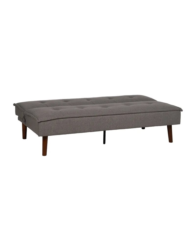 SOFÁ-CAMA GRIS METAL-MADERA SALÓN 181 X 102 X 85 CM