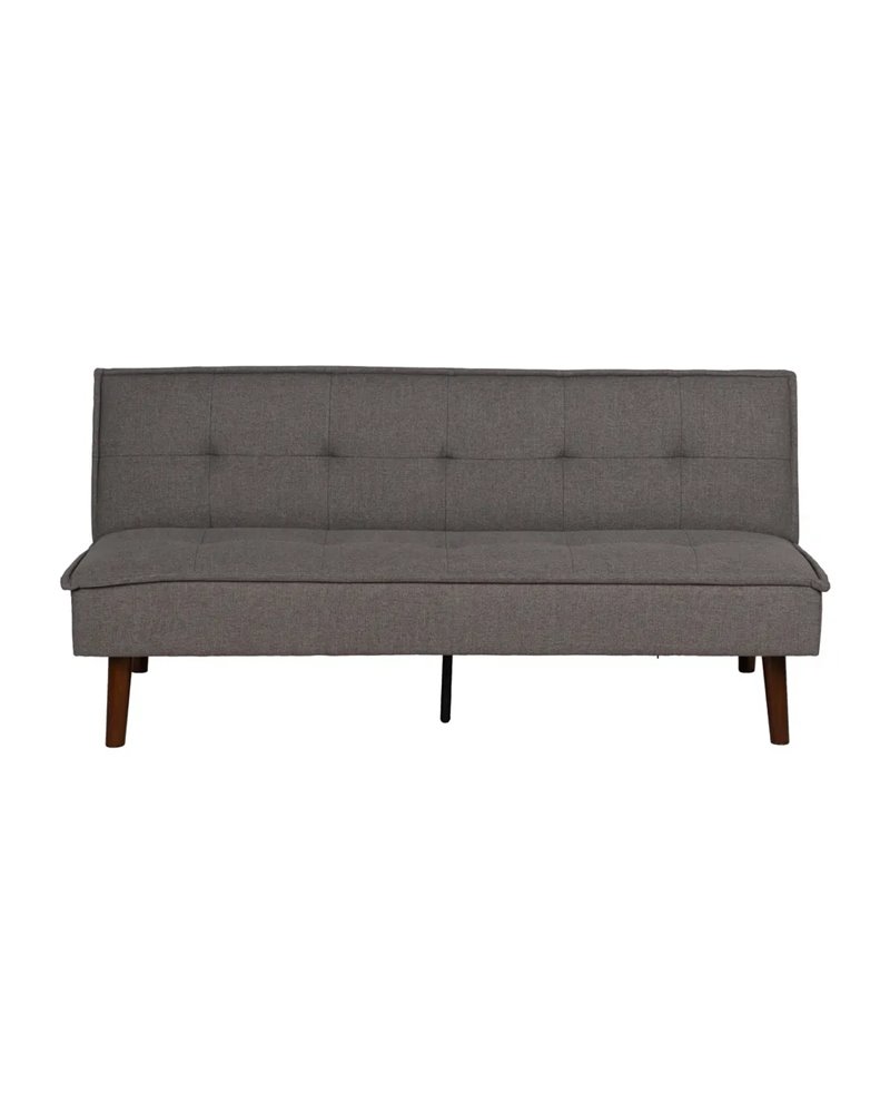 SOFÁ-CAMA GRIS METAL-MADERA SALÓN 181 X 102 X 85 CM