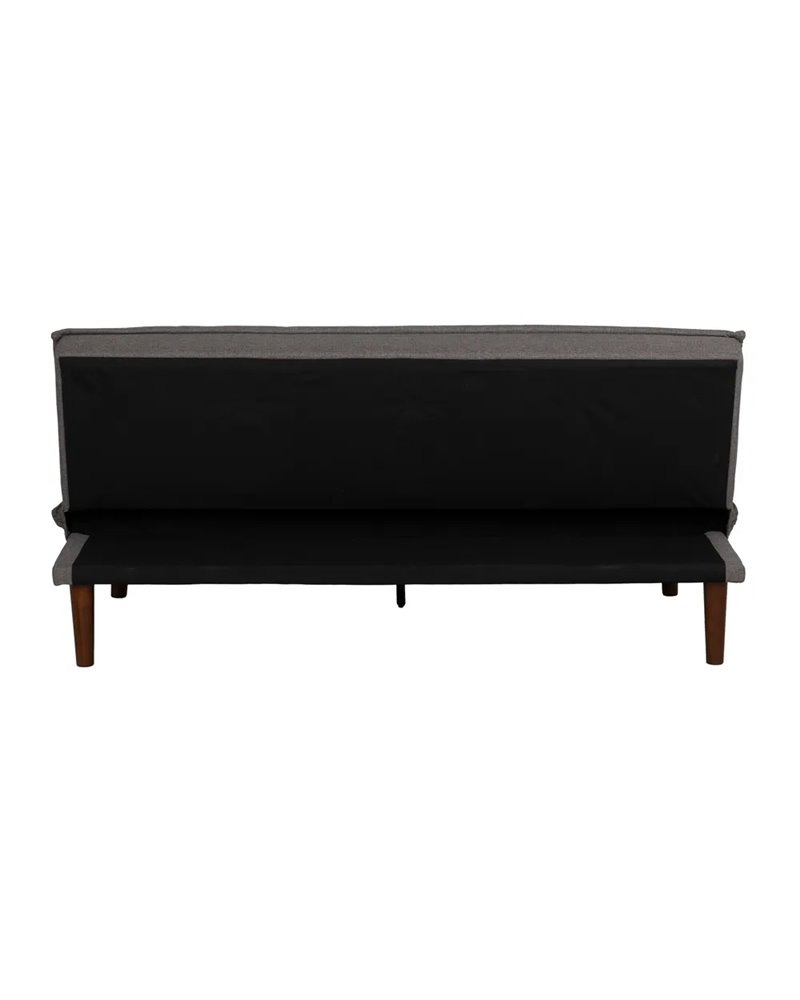 SOFÁ-CAMA GRIS METAL-MADERA SALÓN 181 X 102 X 85 CM