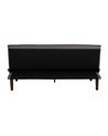 SOFÁ-CAMA GRIS METAL-MADERA SALÓN 181 X 102 X 85 CM