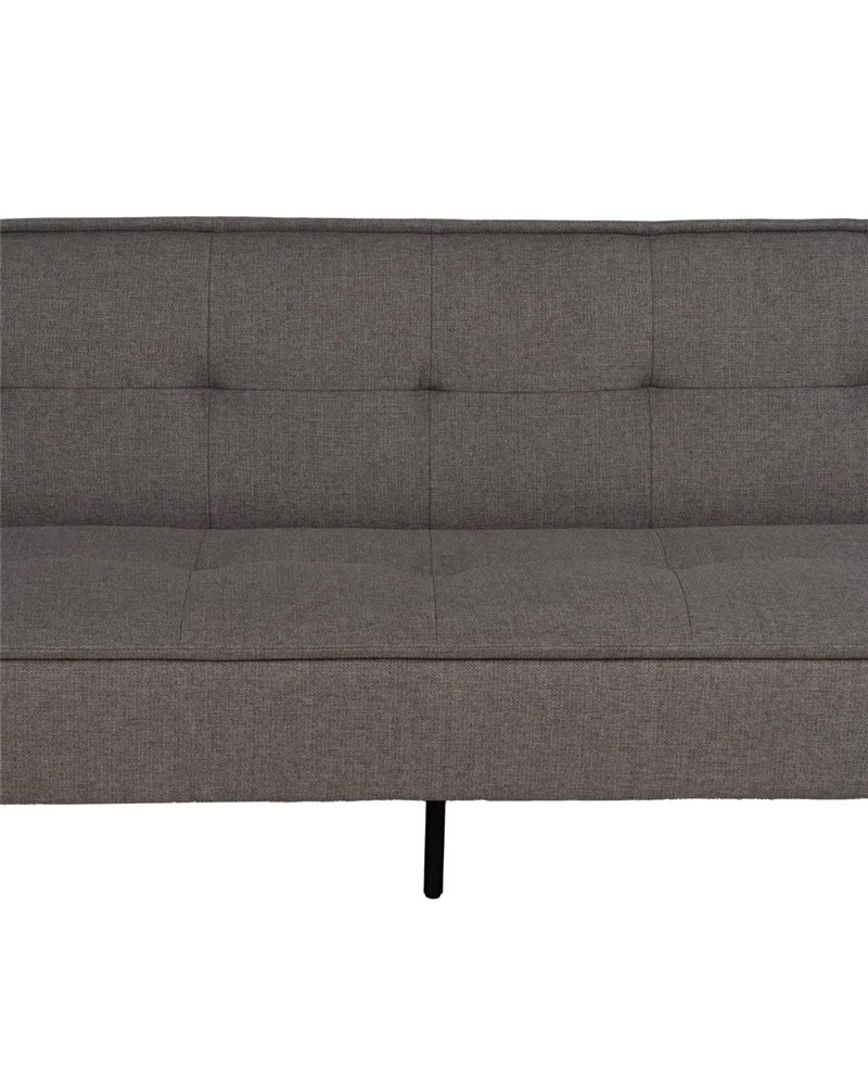 SOFÁ-CAMA GRIS METAL-MADERA SALÓN 181 X 102 X 85 CM
