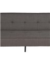 SOFÁ-CAMA GRIS METAL-MADERA SALÓN 181 X 102 X 85 CM