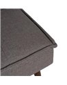 SOFÁ-CAMA GRIS METAL-MADERA SALÓN 181 X 102 X 85 CM