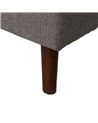 SOFÁ-CAMA GRIS METAL-MADERA SALÓN 181 X 102 X 85 CM