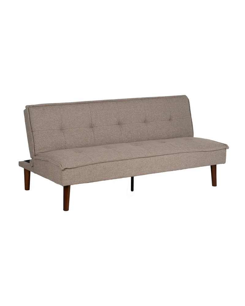 SOFÁ-CAMA BEIGE METAL-MADERA SALÓN 181 X 88 X 85,50 CM