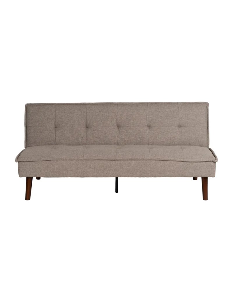 SOFÁ-CAMA BEIGE METAL-MADERA SALÓN 181 X 88 X 85,50 CM