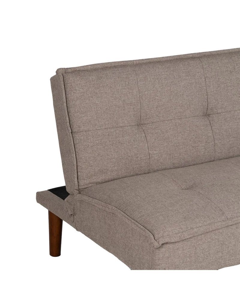 SOFÁ-CAMA BEIGE METAL-MADERA SALÓN 181 X 88 X 85,50 CM