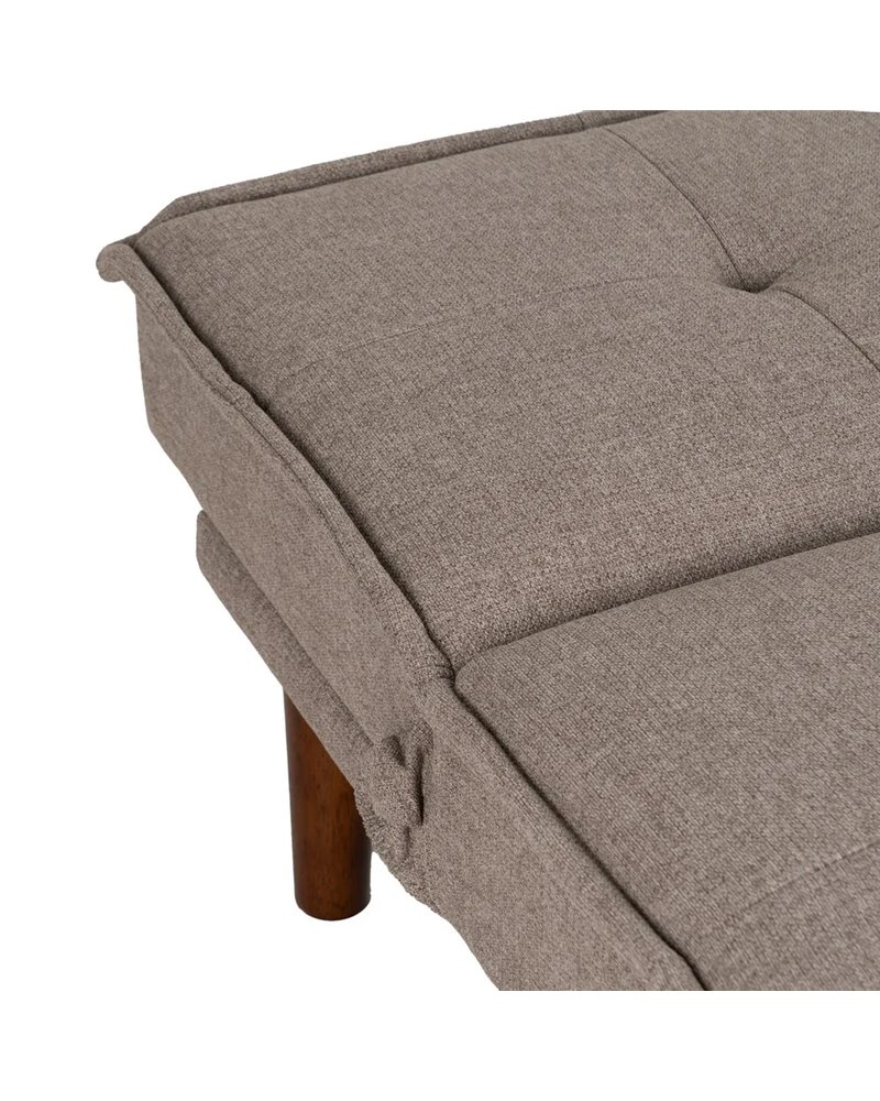 SOFÁ-CAMA BEIGE METAL-MADERA SALÓN 181 X 88 X 85,50 CM
