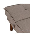 SOFÁ-CAMA BEIGE METAL-MADERA SALÓN 181 X 88 X 85,50 CM