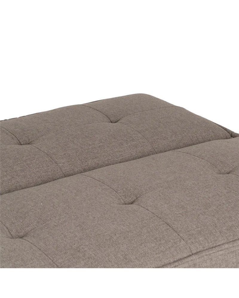 SOFÁ-CAMA BEIGE METAL-MADERA SALÓN 181 X 88 X 85,50 CM