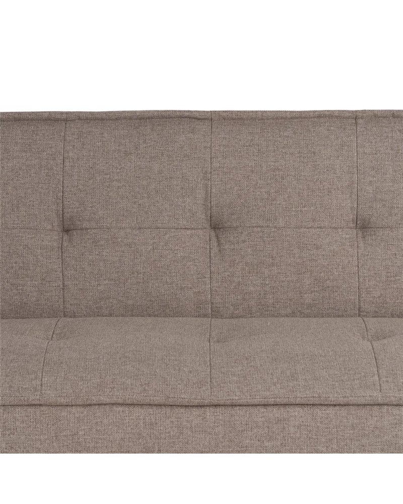 SOFÁ-CAMA BEIGE METAL-MADERA SALÓN 181 X 88 X 85,50 CM