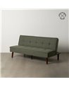 SOFÁ-CAMA VERDE METAL-MADERA SALÓN 181 X 88 X 85,50 CM