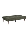 SOFÁ-CAMA VERDE METAL-MADERA SALÓN 181 X 88 X 85,50 CM