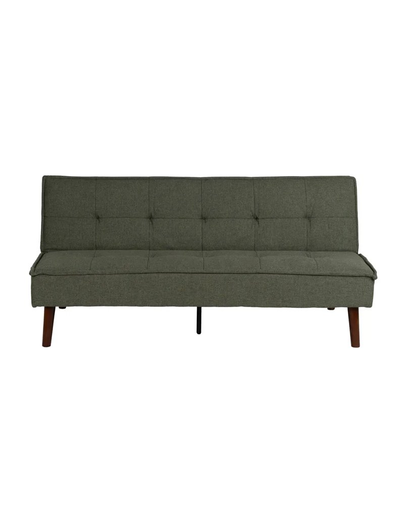 SOFÁ-CAMA VERDE METAL-MADERA SALÓN 181 X 88 X 85,50 CM