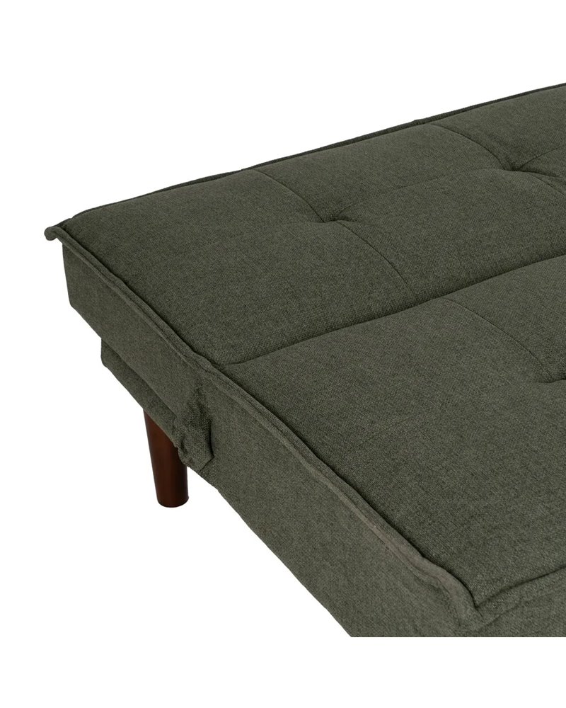 SOFÁ-CAMA VERDE METAL-MADERA SALÓN 181 X 88 X 85,50 CM