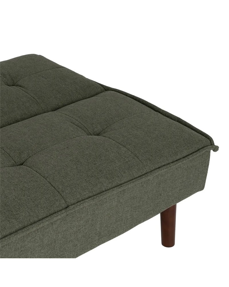 SOFÁ-CAMA VERDE METAL-MADERA SALÓN 181 X 88 X 85,50 CM