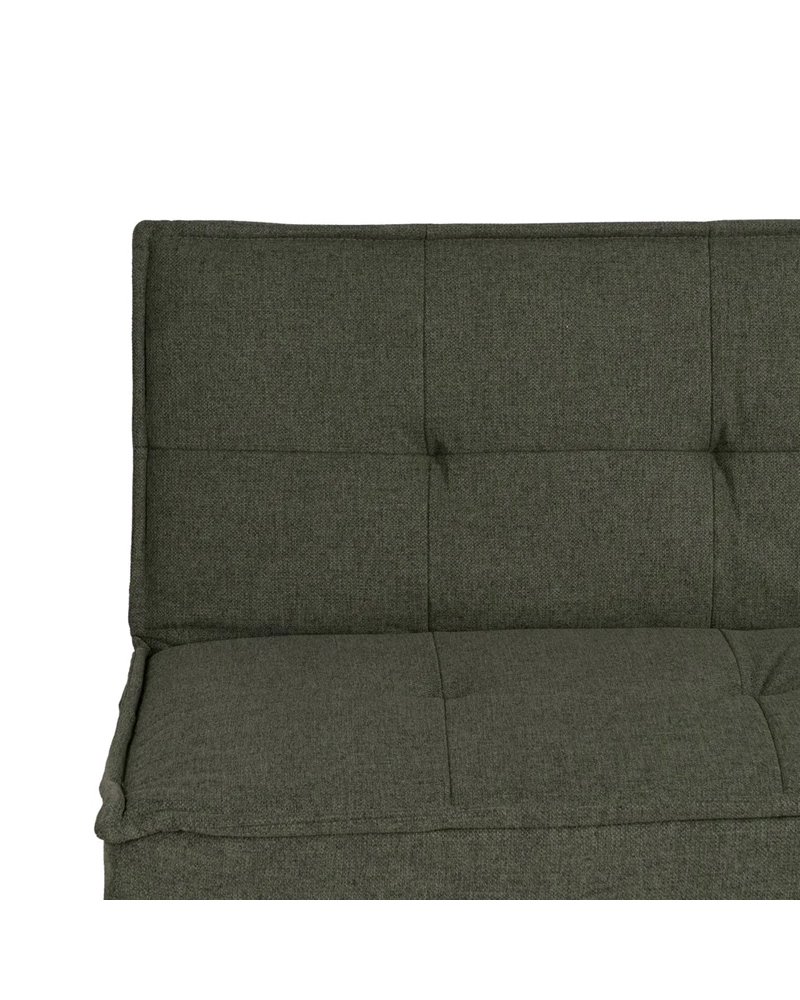 SOFÁ-CAMA VERDE METAL-MADERA SALÓN 181 X 88 X 85,50 CM