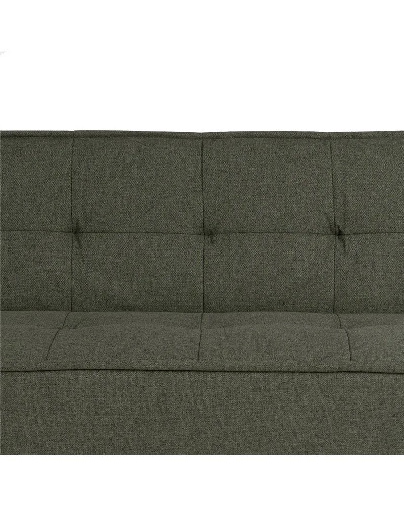 SOFÁ-CAMA VERDE METAL-MADERA SALÓN 181 X 88 X 85,50 CM