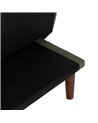 SOFÁ-CAMA VERDE METAL-MADERA SALÓN 181 X 88 X 85,50 CM