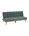 SOFÁ-CAMA VERDE METAL-MADERA SALÓN 178 X 94 X 86 CM