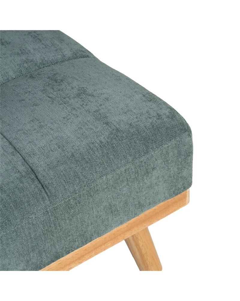SOFÁ-CAMA VERDE METAL-MADERA SALÓN 178 X 94 X 86 CM