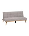 SOFÁ-CAMA GRIS METAL-MADERA SALÓN 178 X 94 X 86 CM