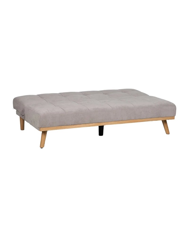 SOFÁ-CAMA GRIS METAL-MADERA SALÓN 178 X 94 X 86 CM