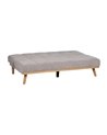 SOFÁ-CAMA GRIS METAL-MADERA SALÓN 178 X 94 X 86 CM