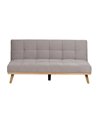 SOFÁ-CAMA GRIS METAL-MADERA SALÓN 178 X 94 X 86 CM