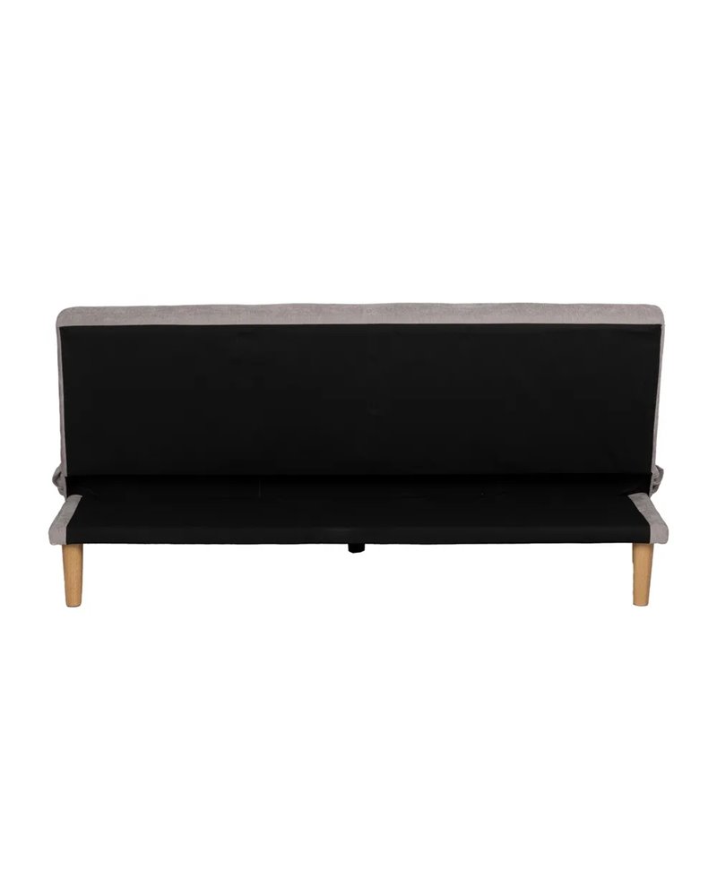 SOFÁ-CAMA GRIS METAL-MADERA SALÓN 178 X 94 X 86 CM