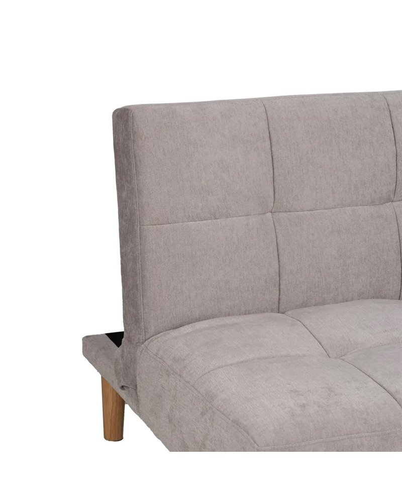 SOFÁ-CAMA GRIS METAL-MADERA SALÓN 178 X 94 X 86 CM
