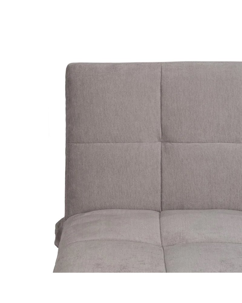 SOFÁ-CAMA GRIS METAL-MADERA SALÓN 178 X 94 X 86 CM