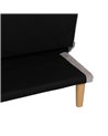SOFÁ-CAMA GRIS METAL-MADERA SALÓN 178 X 94 X 86 CM