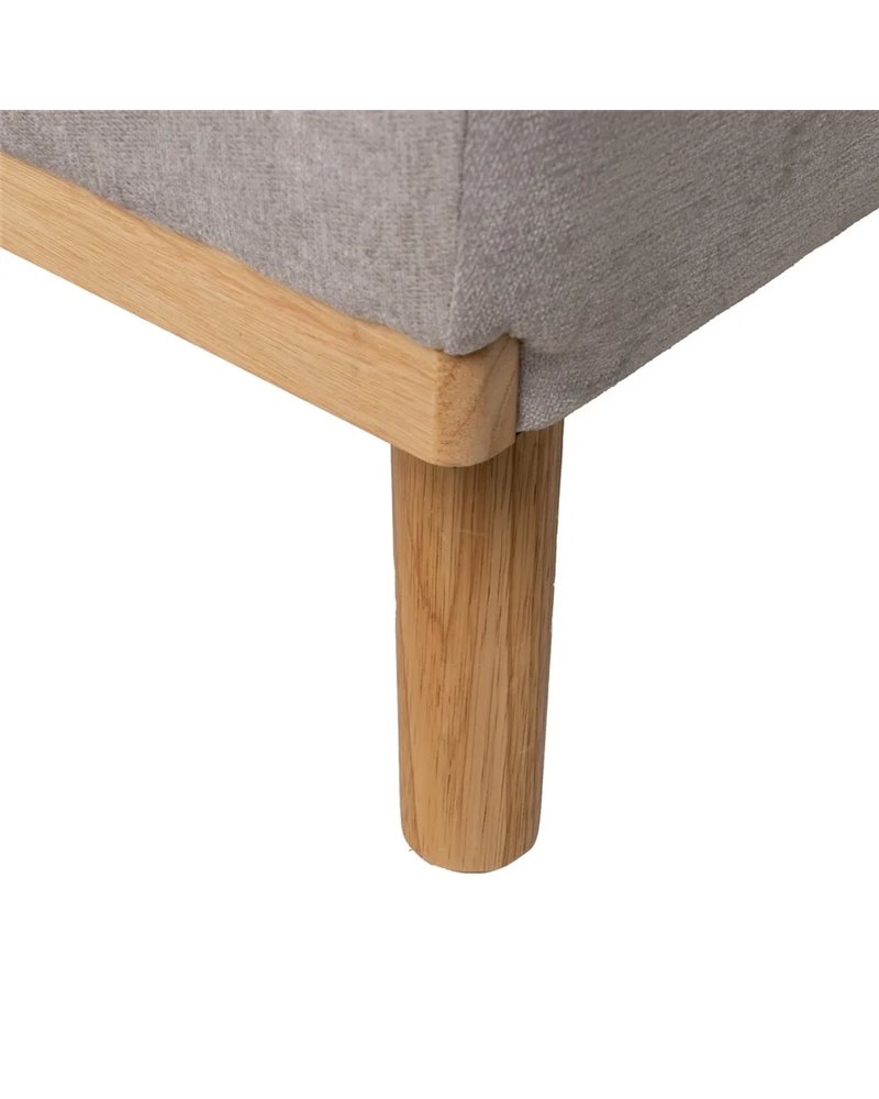 SOFÁ-CAMA GRIS METAL-MADERA SALÓN 178 X 94 X 86 CM