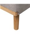 SOFÁ-CAMA GRIS METAL-MADERA SALÓN 178 X 94 X 86 CM