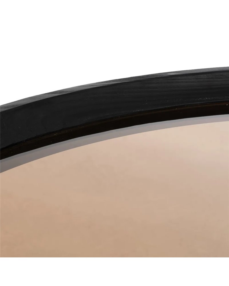 MESA CENTRO NEGRO MADERA-METAL 100 X 100 X 40 CM