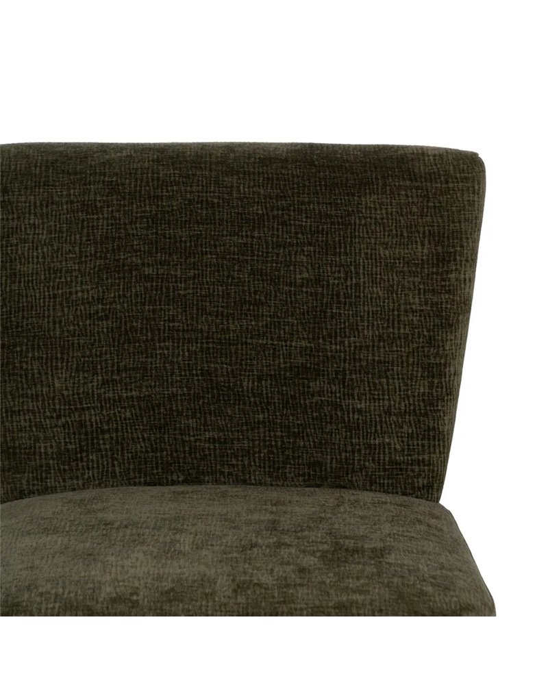 SILLÓN VERDE TEJIDO-MADERA SALÓN 55 X 63 X 76 CM