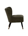 SILLÓN VERDE TEJIDO-MADERA SALÓN 58 X 70 X 74 CM