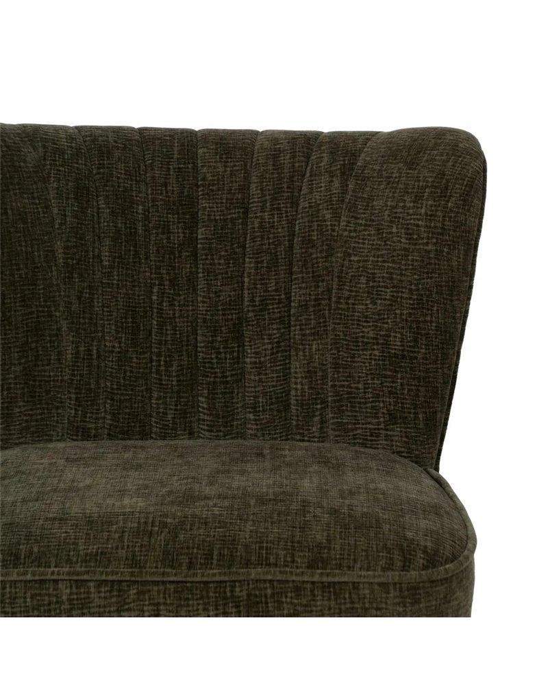 SILLÓN VERDE TEJIDO-MADERA SALÓN 58 X 70 X 74 CM