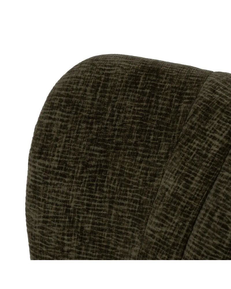 SILLÓN VERDE TEJIDO-MADERA SALÓN 58 X 70 X 74 CM