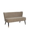 SOFÁ BEIGE TEJIDO-MADERA SALÓN 134 X 70 X 74 CM